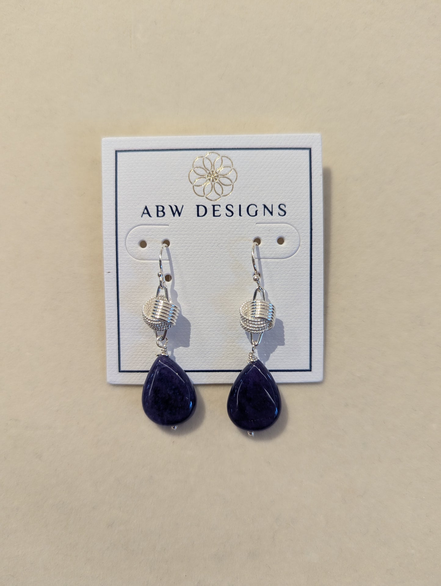 Blue Quartz w/ Knot Earrings