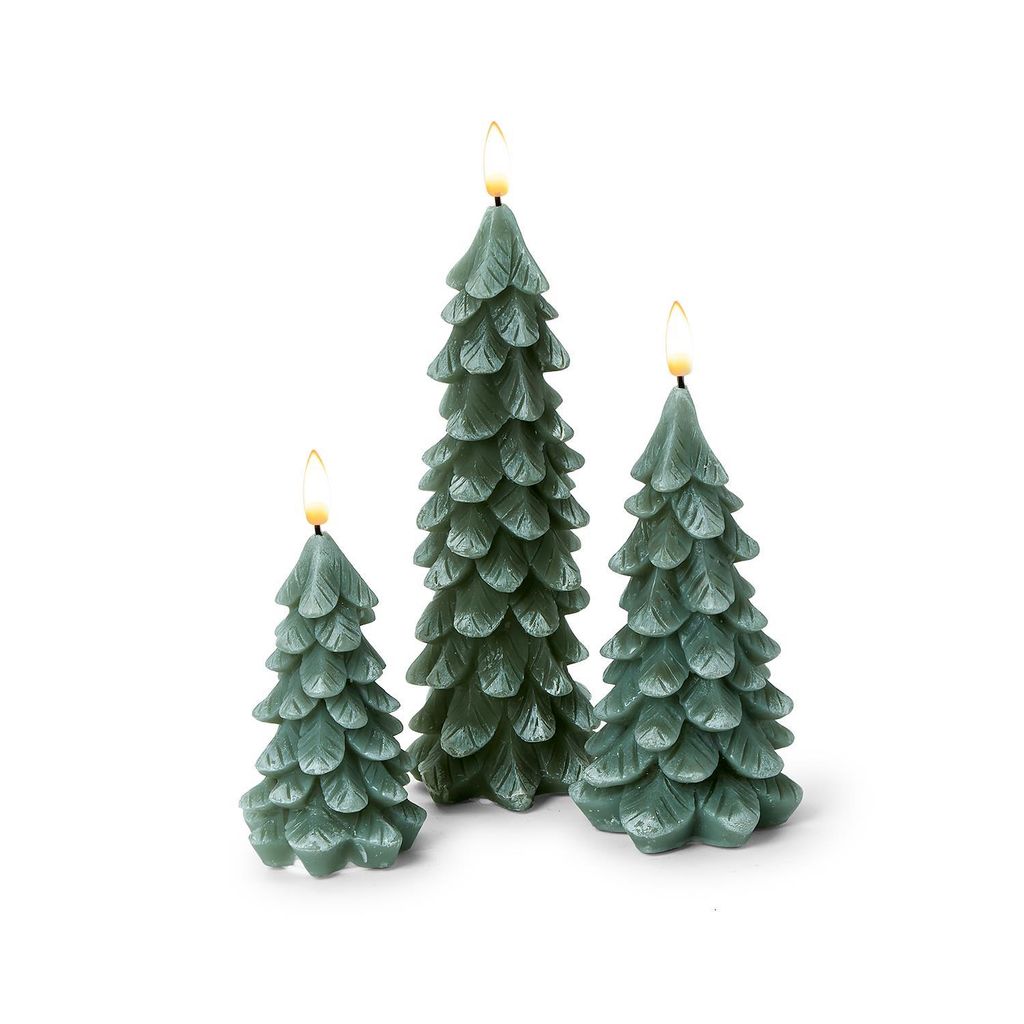 Set of 3 Flickering Trees