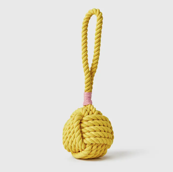 5" Yellow Celtic Knot Dog Toy