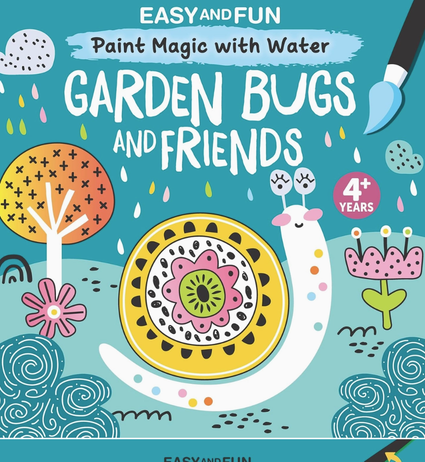 Easy and Fun Paint Magic with Water: Garden Bugs and Friends