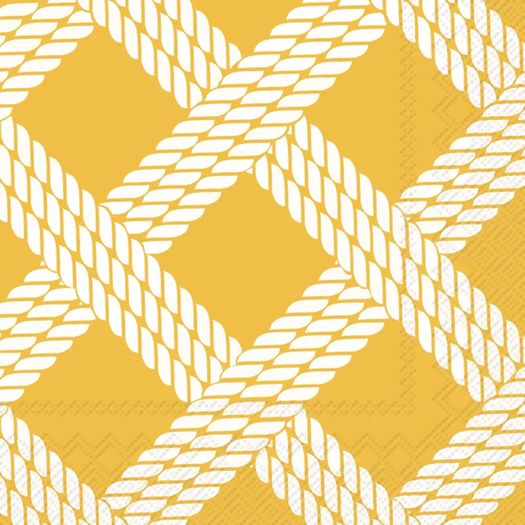 Sailors Rope - Yellow Cocktail Napkins