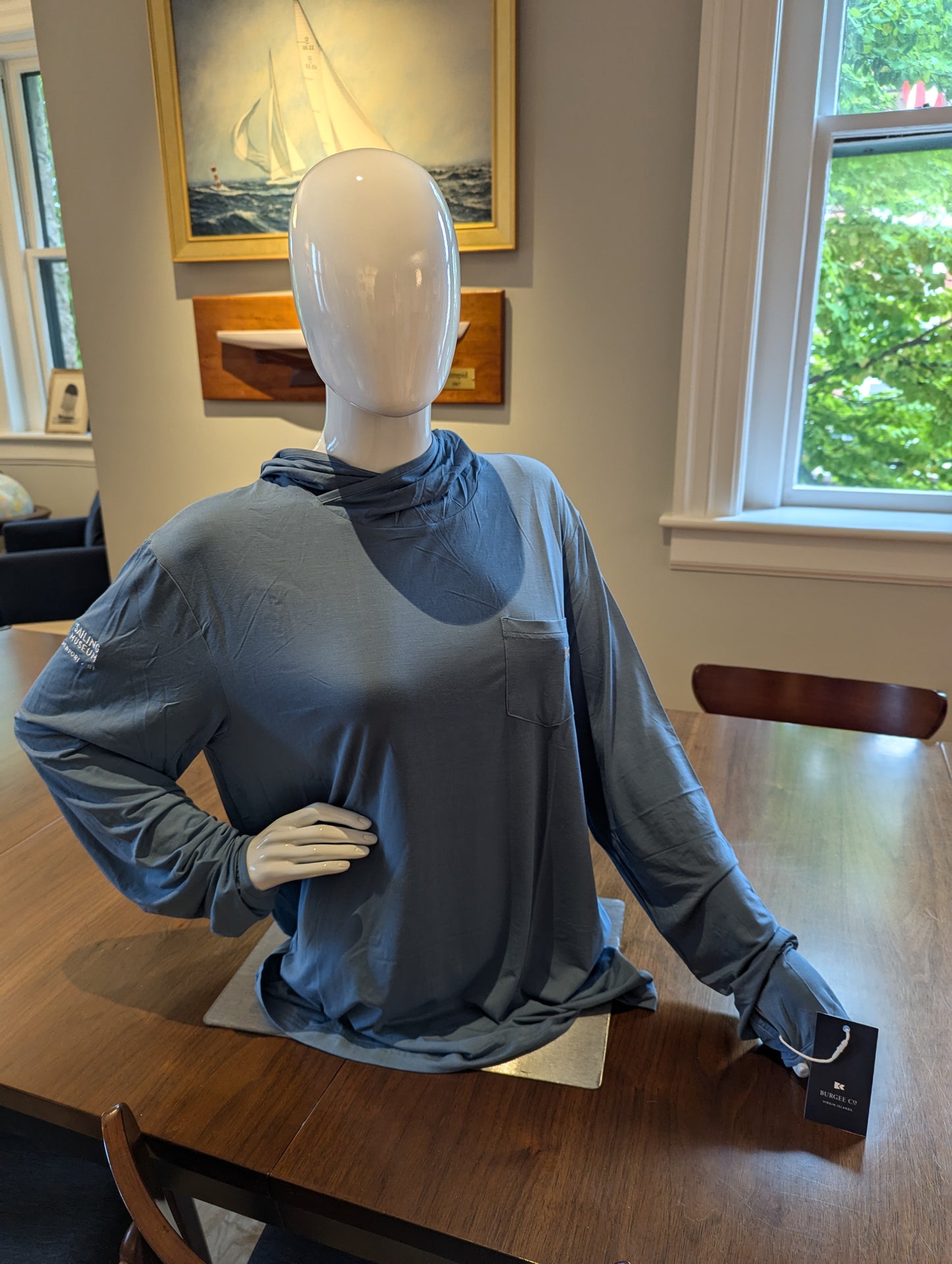 Blue Bit Hooded (Blue Grey) Sunshirts