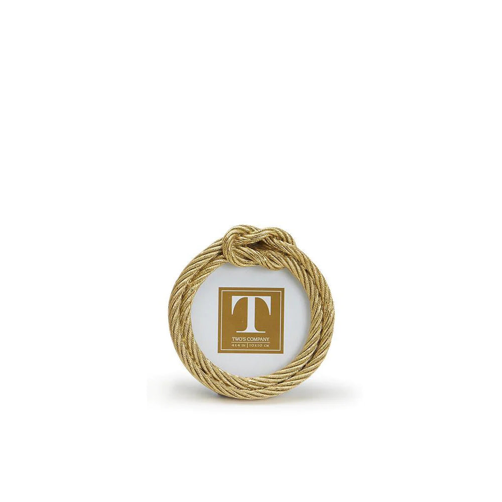 Golden Rope Frame - Circle