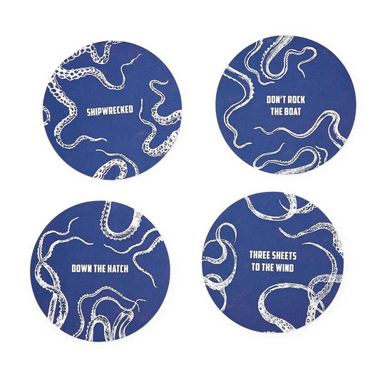 Octopi Paper Coaster Set 0f 10