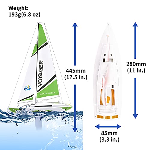 Voyager 280 RC Sailboat Green