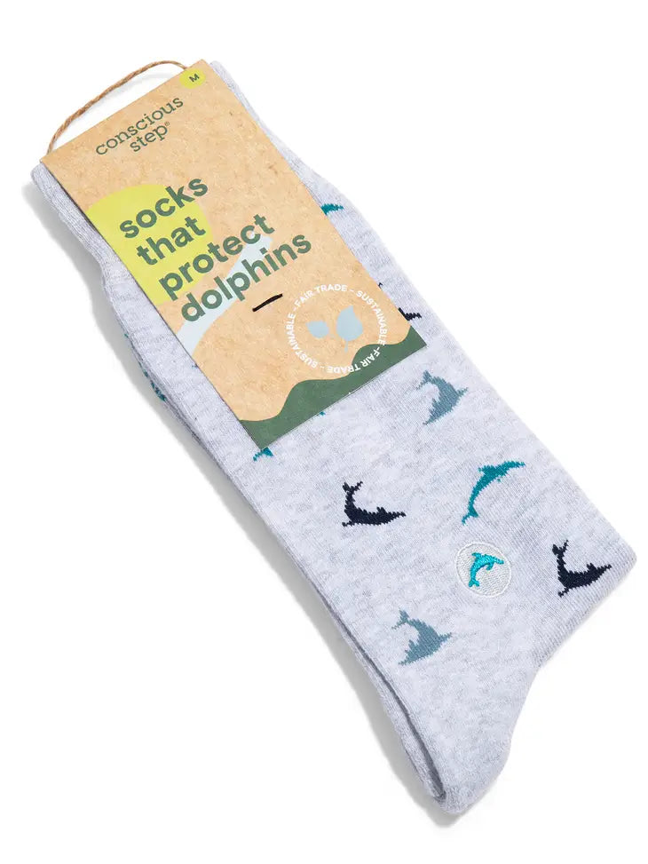 Protect Dolphins Socks - Adult Med