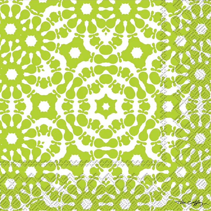 Craze Lime Cocktail Napkins