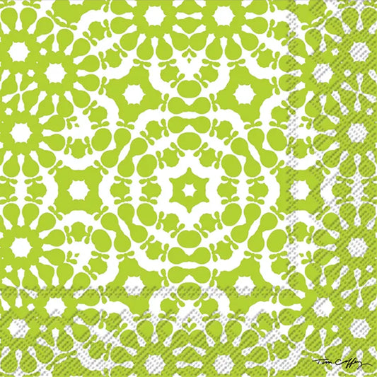 Craze Lime Cocktail Napkins