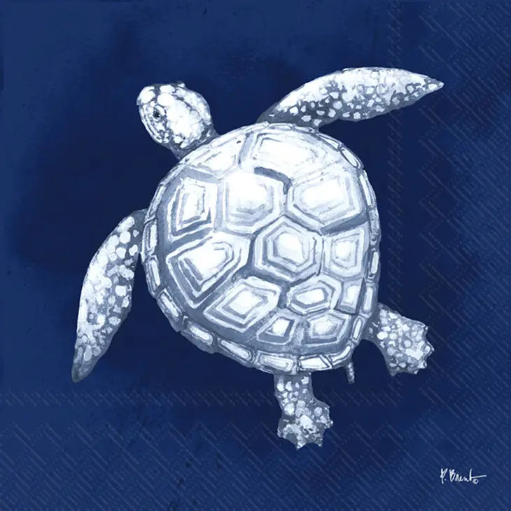 Dark Sea Turtle Lunch Napkins