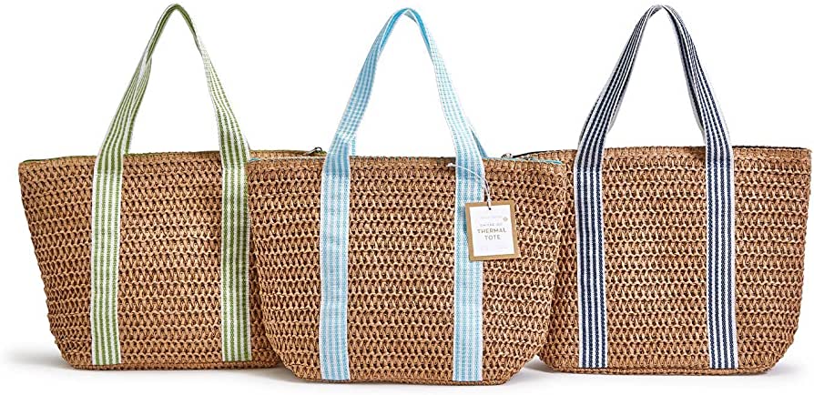 Woven Thermal Lunch Totes