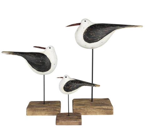 Sandpipers, Wood - Set of 3