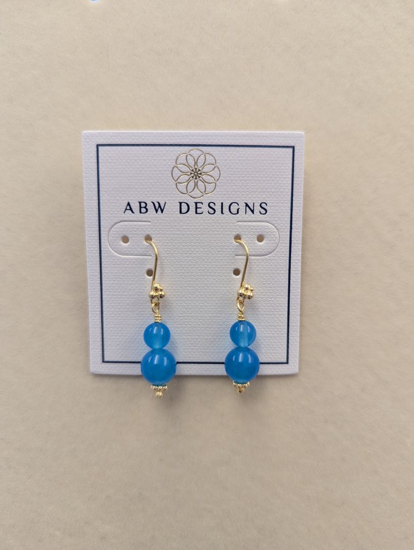 Double Gemstone Earrings