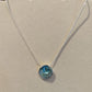 Teal Disk Necklace