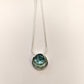 Teal Disk Necklace