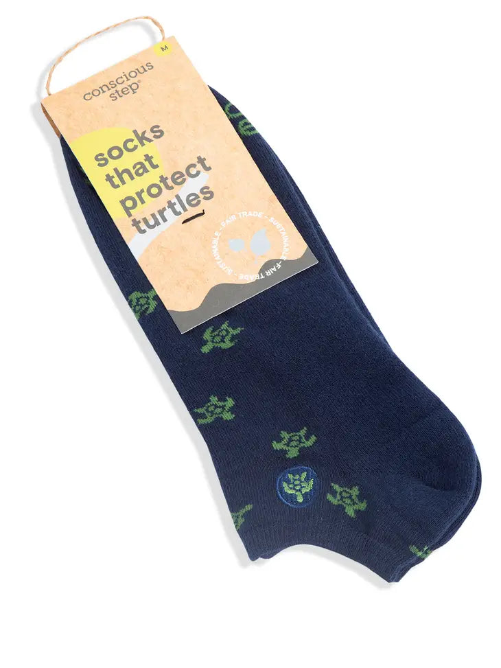 Protect Turtles Ankle Socks - Small