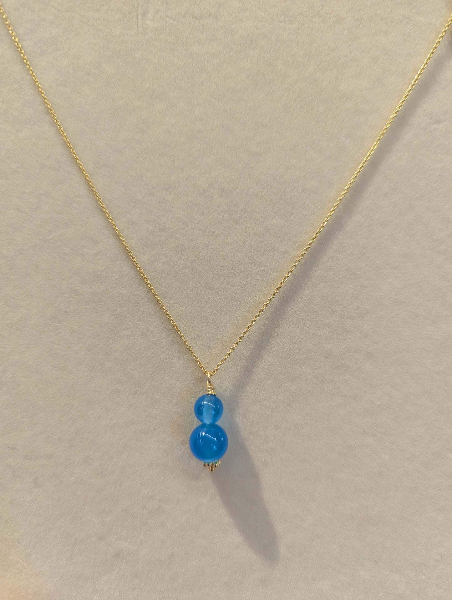 Blue Agate Necklace