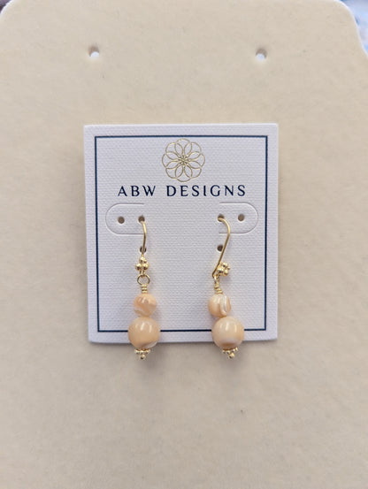 Double Gemstone Earrings