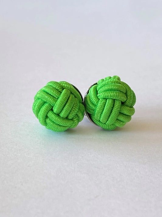 Green Monkey Fist Earrings