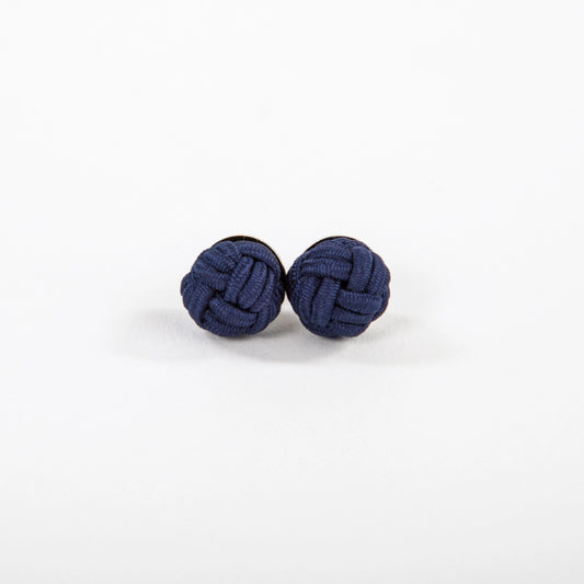 Navy Monkey Fist Earrings