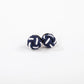 Navy & White Monkey Fist Earrings