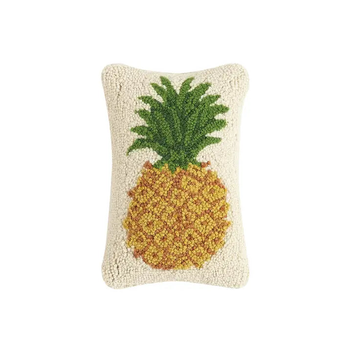 Pineapple Hooked Pillow