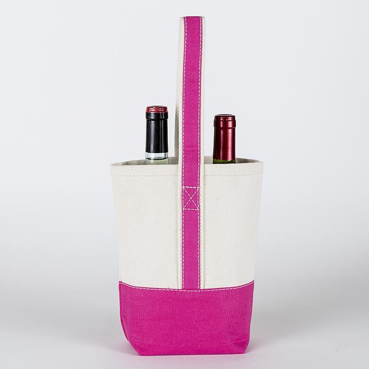 Double Wine Tote - Pink