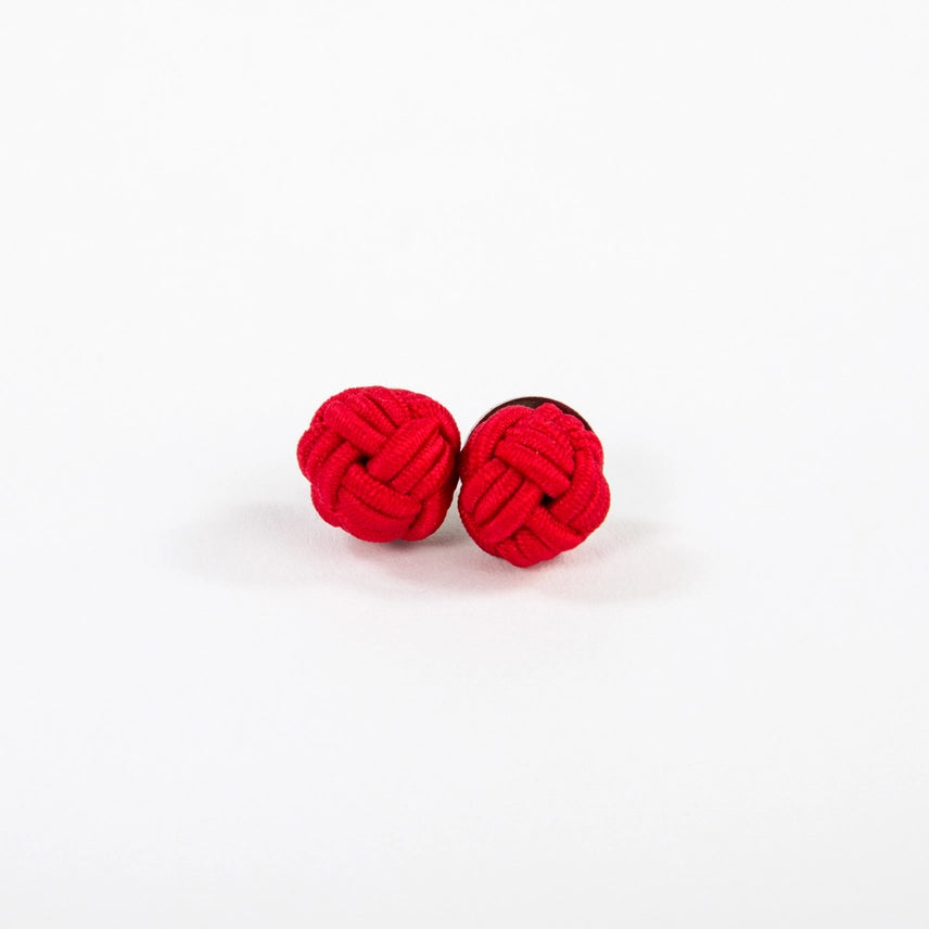 Red Monkey Fist Earrings