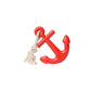 Red Rubber Anchor Dog Toy