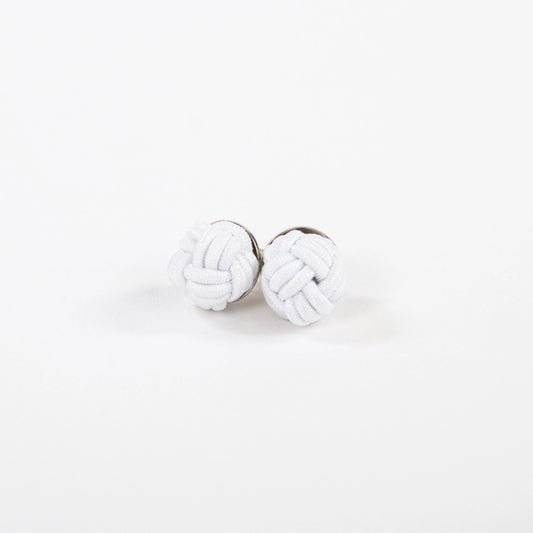 White Monkey Fist Earrings