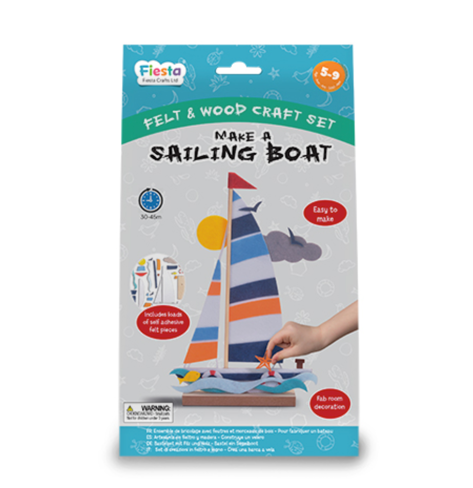 Felt & Wood Craft Kit- Make A Sailing Boat