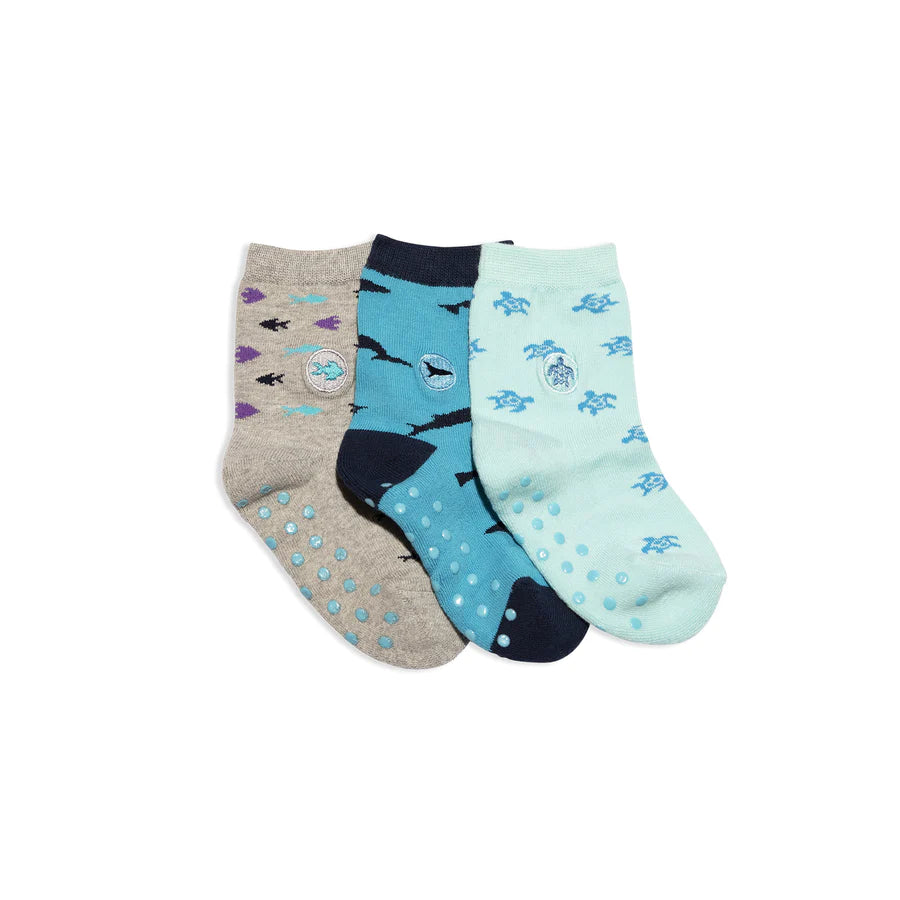 Kids Socks - 3 Pack Protect Oceans Tod1-3