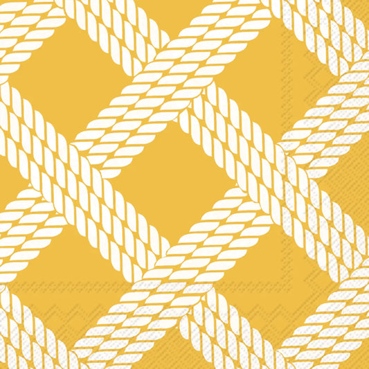 Sailors Rope - Yellow Cocktail Napkins