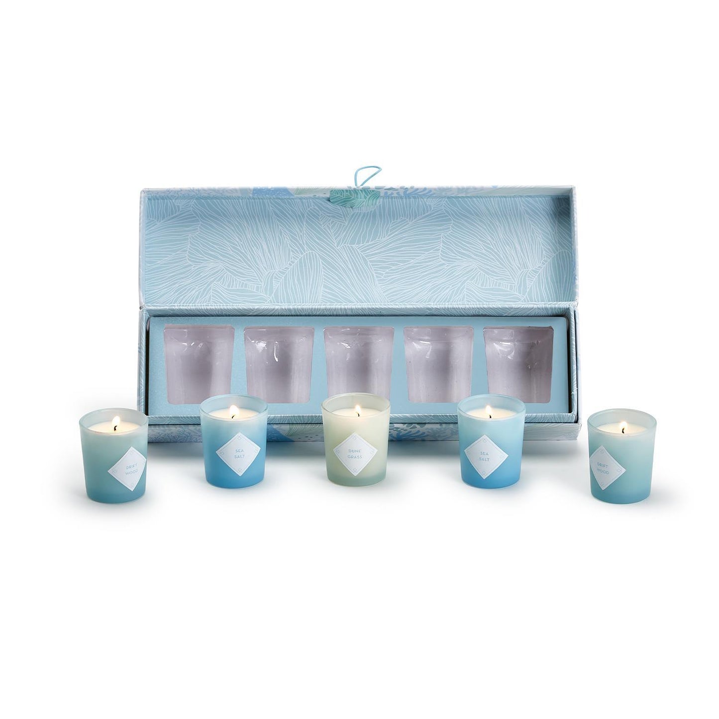 Set of 5 Scented Candles - Watercolors